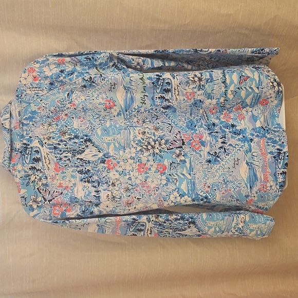 NWT Lilly Pulitzer Sz L Skipper Pullover " Lilly Loves North Carolina. - Picture 8 of 12